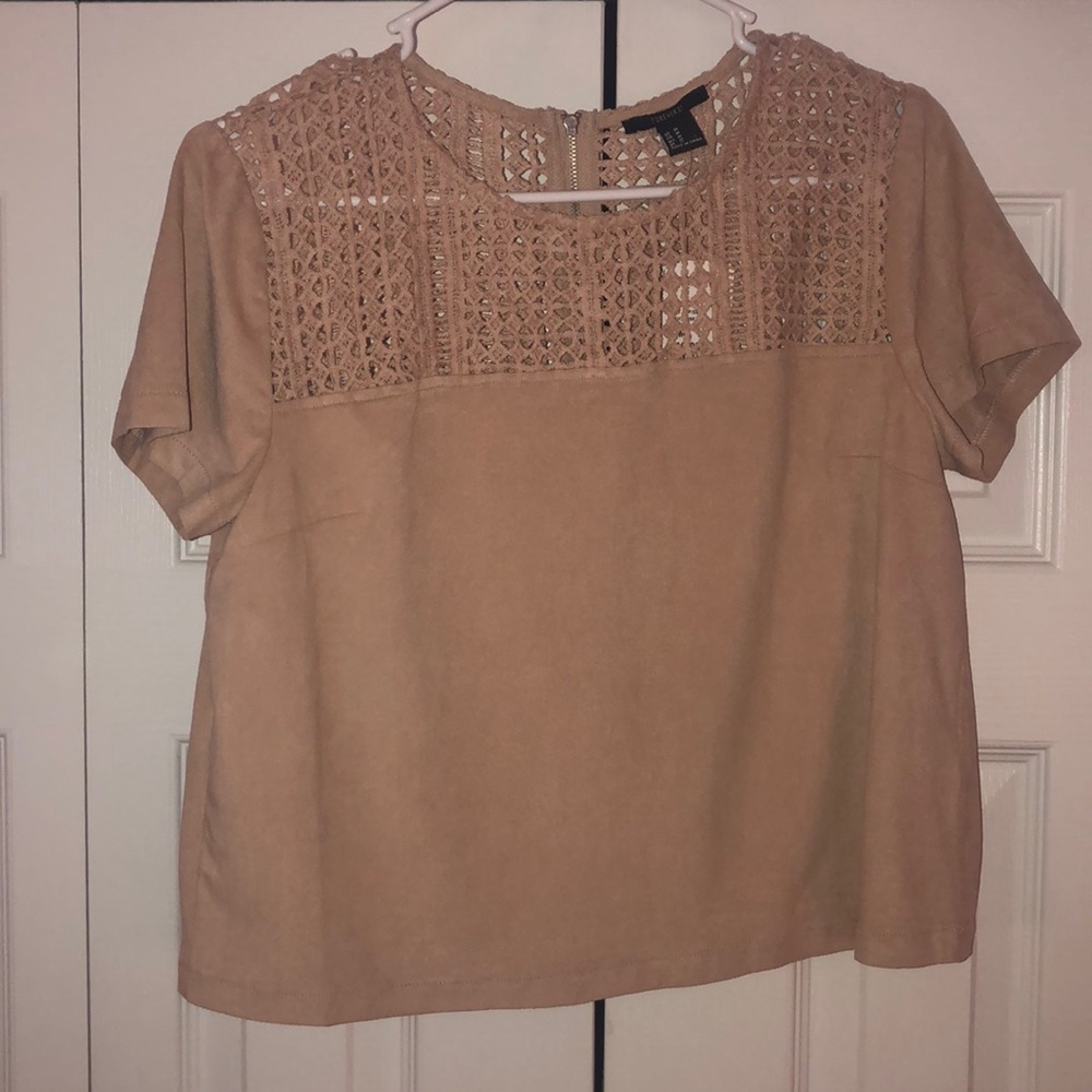 Tan crop top